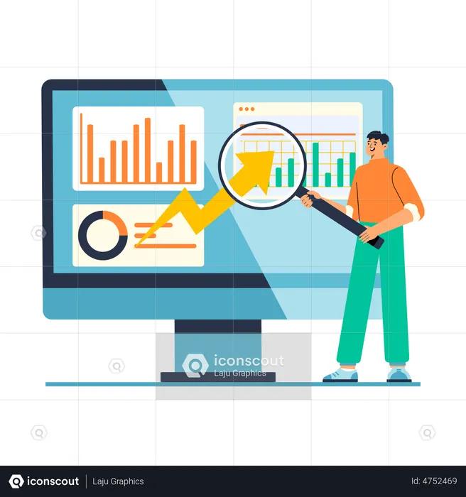 Strategie für Unternehmenswachstum  Illustration