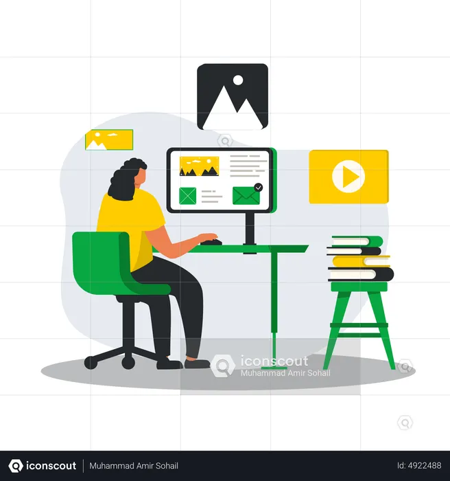 Gestion de contenu  Illustration