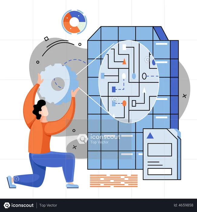 Gestión de grandes datos  Ilustración