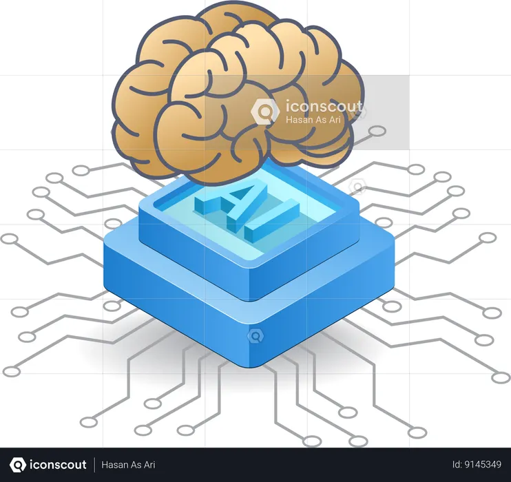 Gestión de redes de inteligencia artificial.  Ilustración