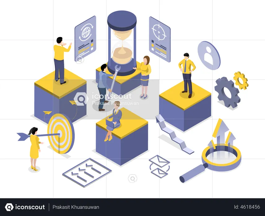 Gestion d'entreprise  Illustration