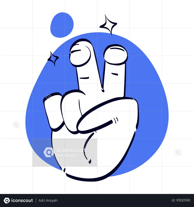 Citar gesto de la mano  Ilustración