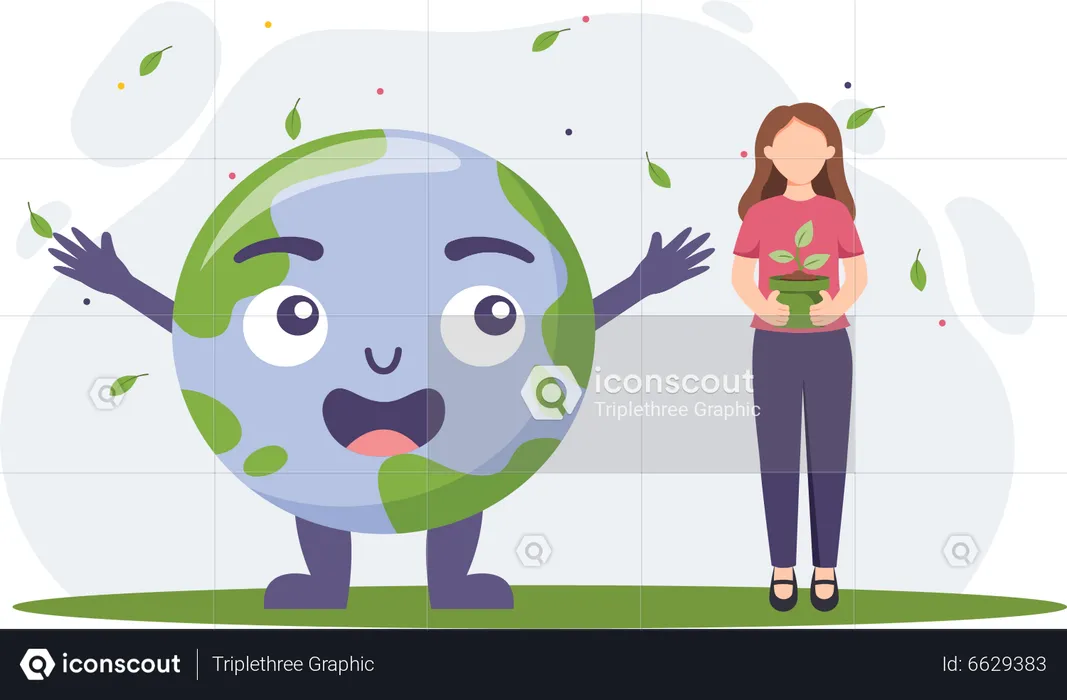 Gesunder Planet  Illustration