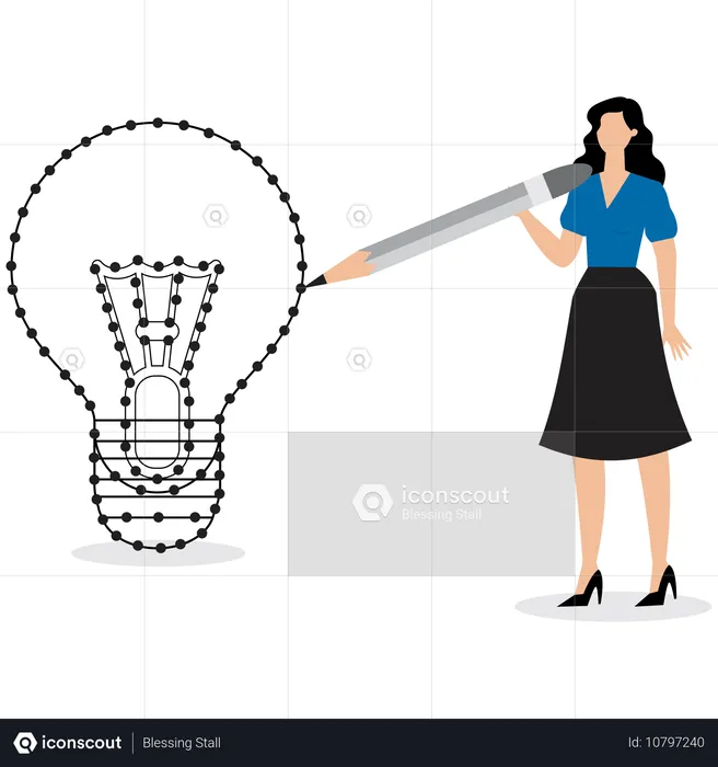 Getting business idea  Illustration