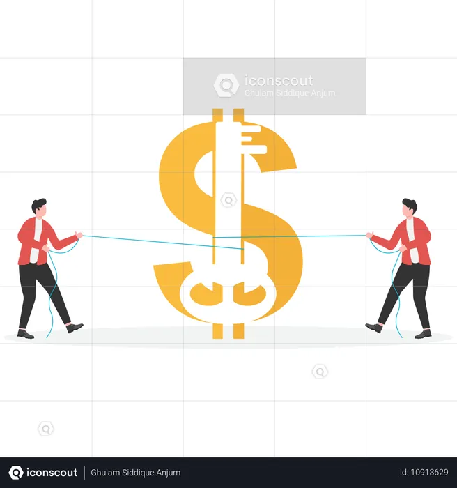 Geschäftspartnerschaften für Gewinne  Illustration