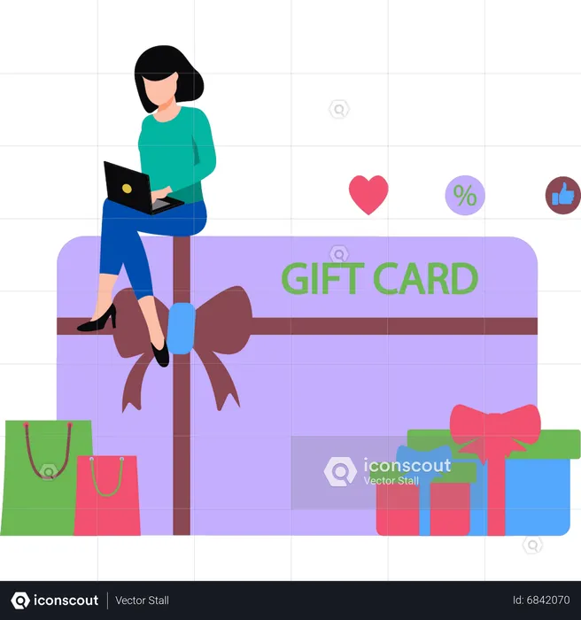 Gift card  Illustration