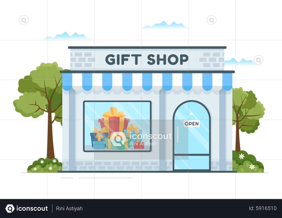 Gift shop  Illustration