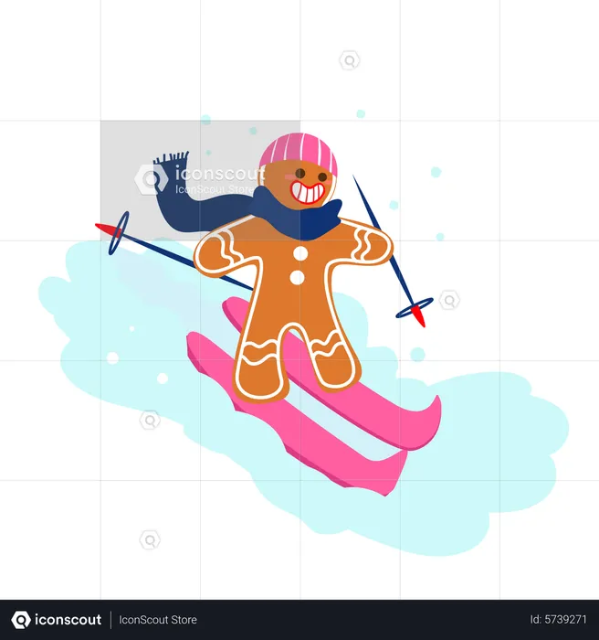 Ski de gingembre  Illustration