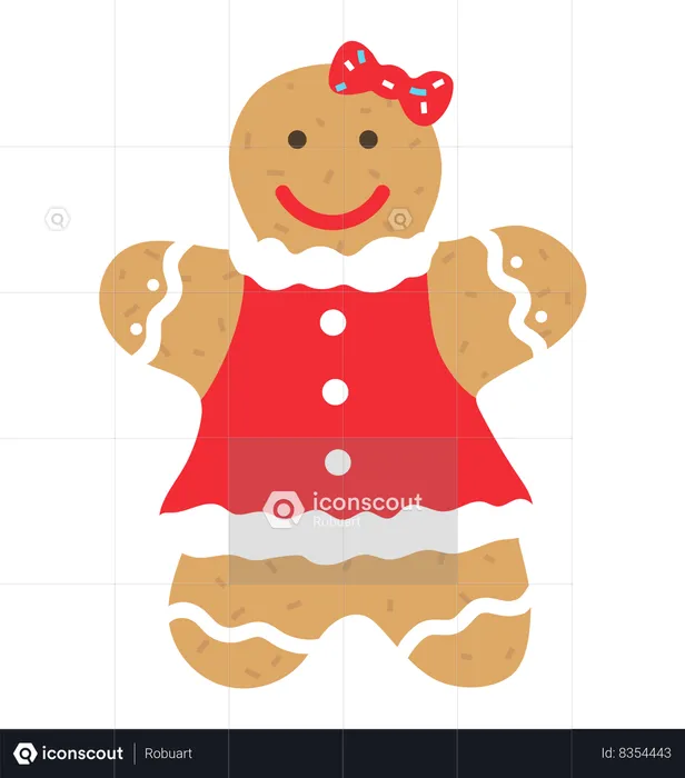 Gingerbread Cookie  Illustration