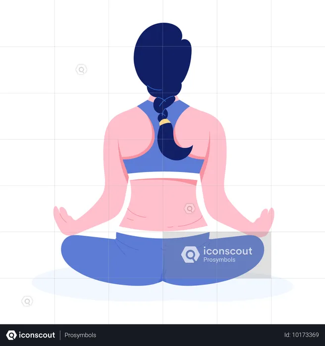 Girl doing Yoga  Illustration