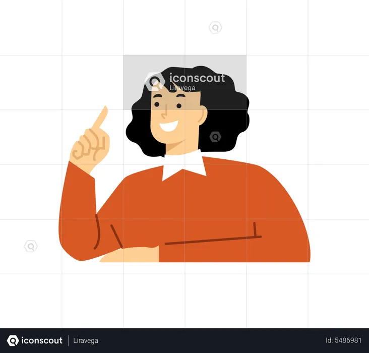 Girl thinking  Illustration