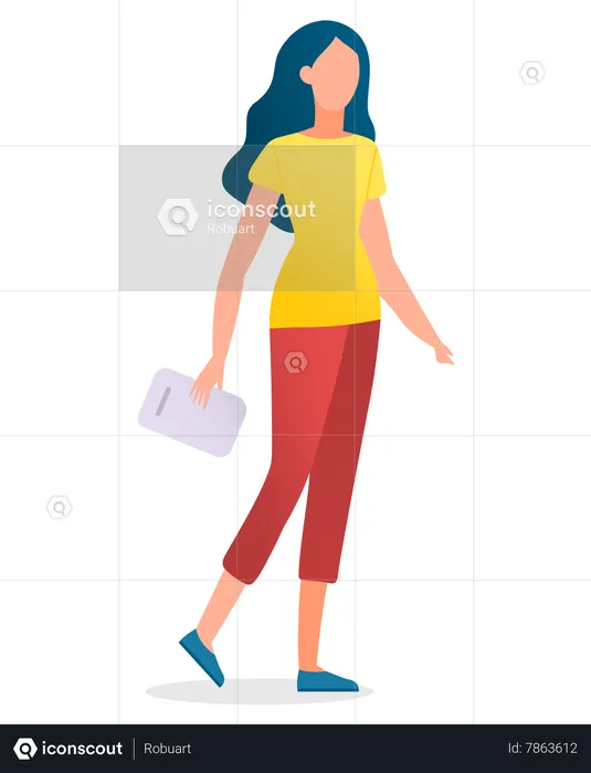 Girl wearing sport leggings  Illustration