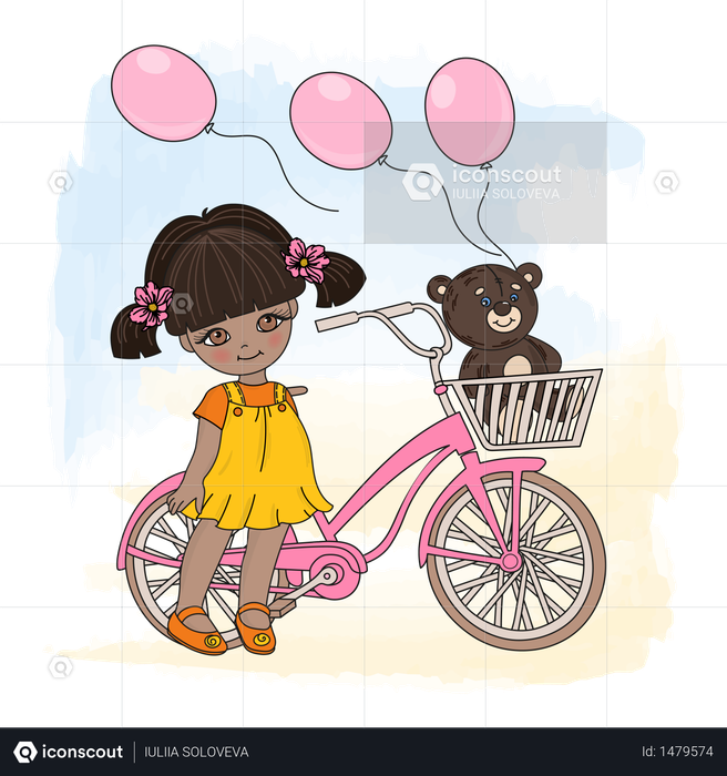 teddy bear with cycle