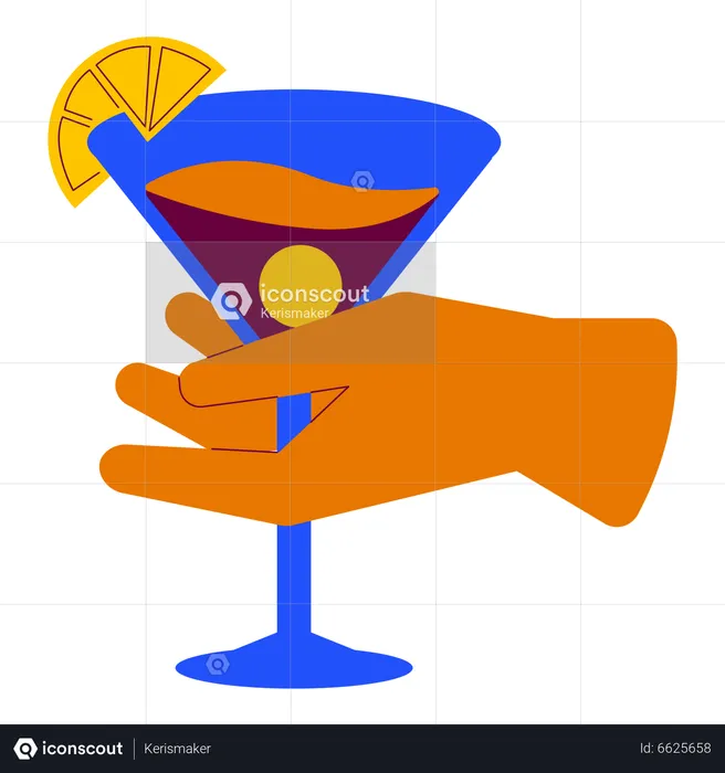 Glass Of Cocktail  Illustration