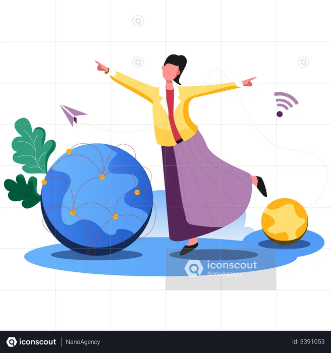 Global Business  Illustration