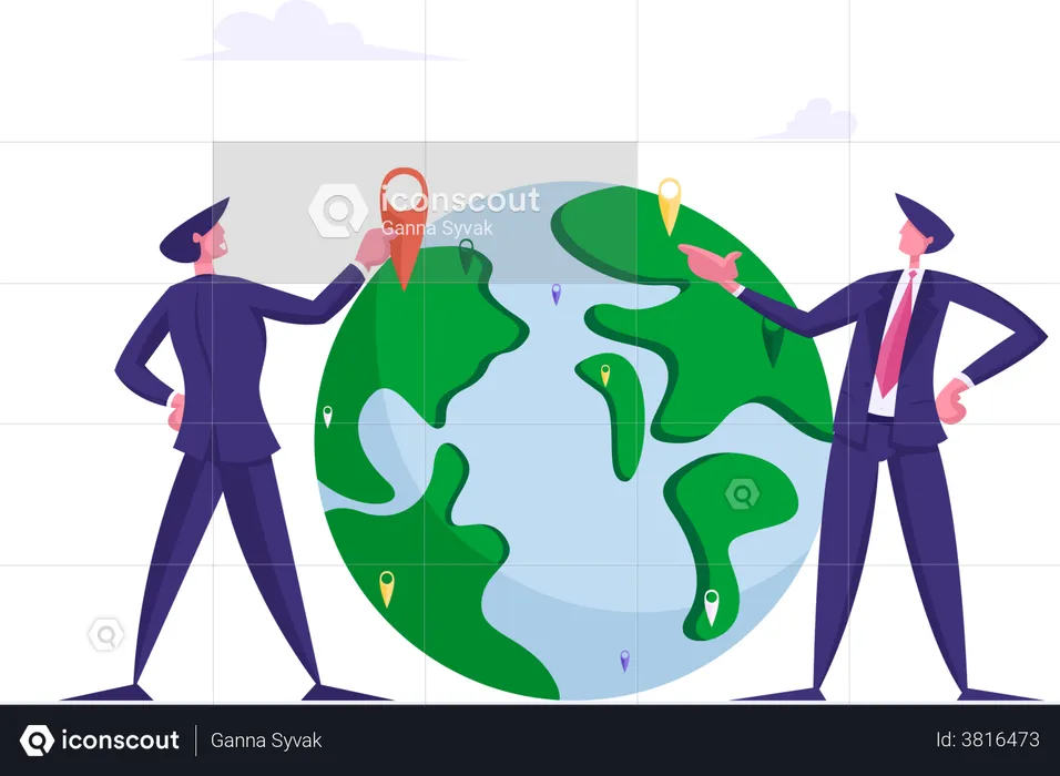 Global business services  Illustration