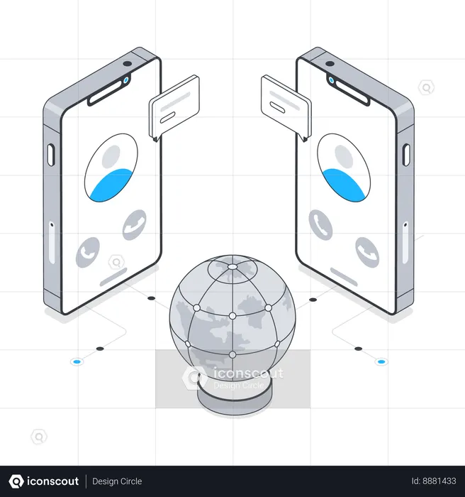 Global Communication  Illustration