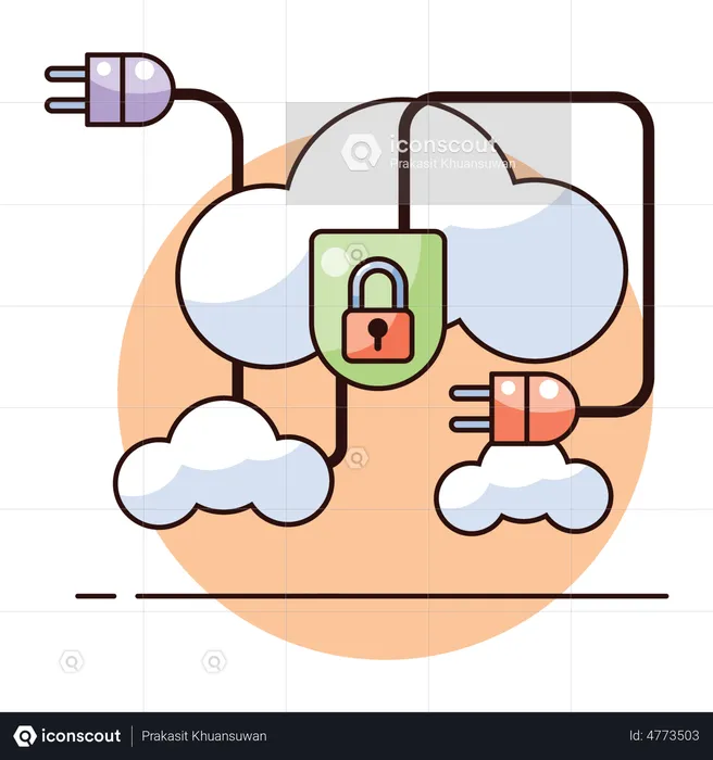 Global data security  Illustration