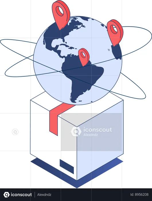Global delivery  Illustration