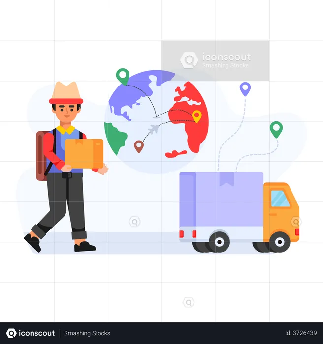 Global Delivery  Illustration