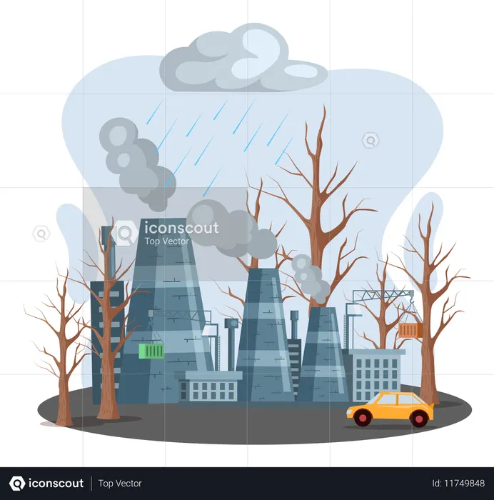 Global environmental problems  Illustration