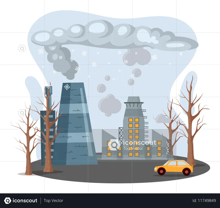 Global environmental problems  Illustration