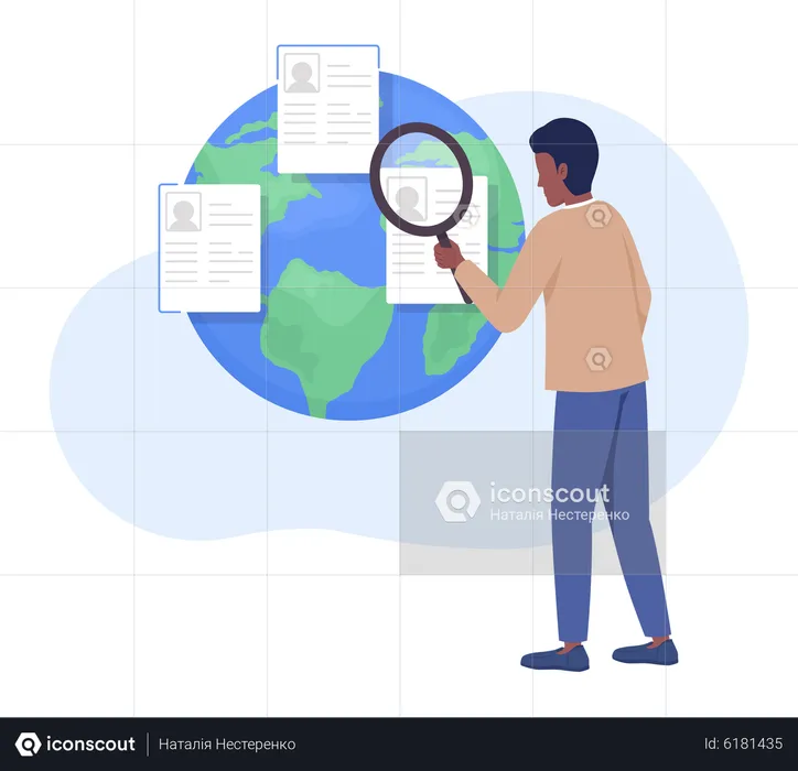 Global HR manager  Illustration