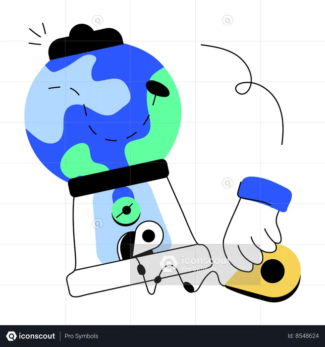 Global location Flag Illustration