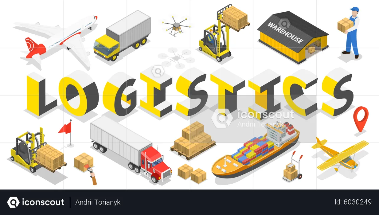 Global Logistics  Illustration