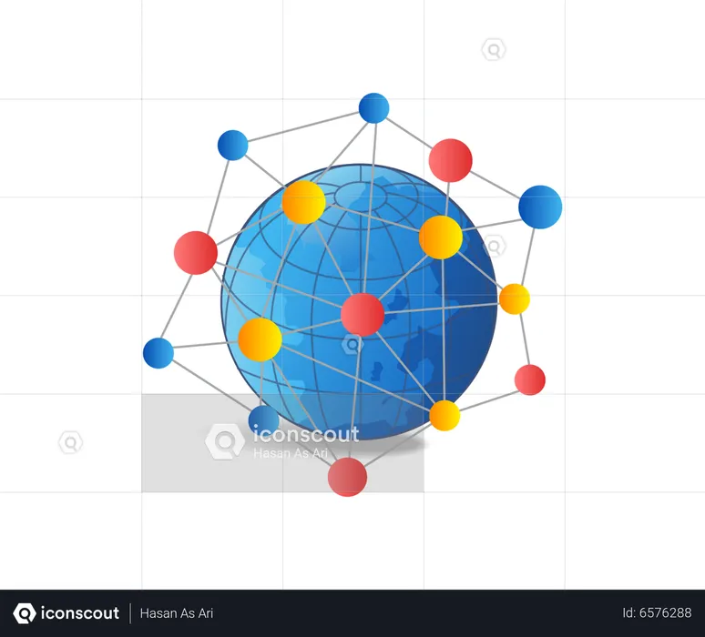 Global network  Illustration