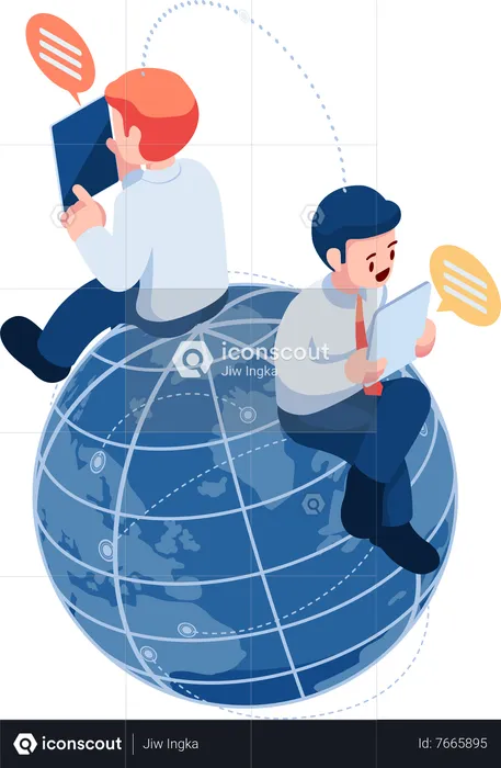 Global Network Connection  Illustration