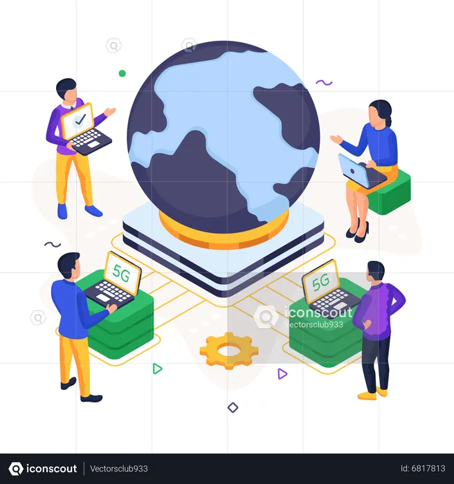 Global Network  Illustration