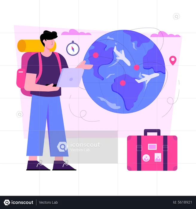 Global Travel  Illustration