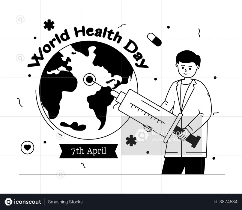 Global Vaccination  Illustration
