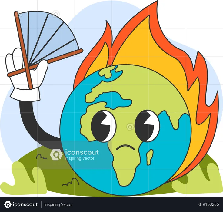 Global warming  Illustration