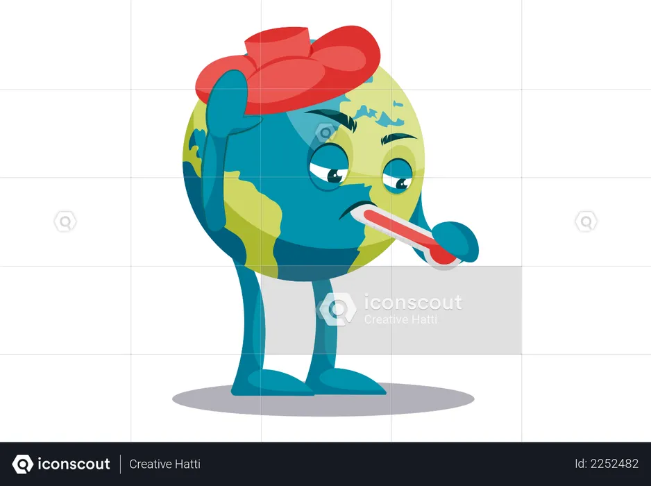 Global warming concept  Illustration