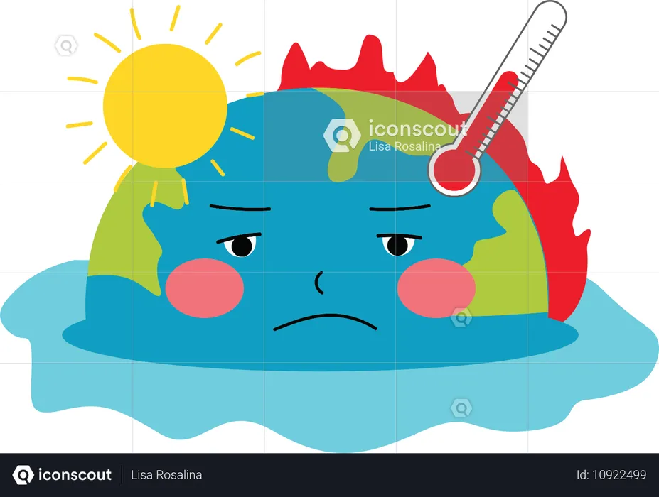 Global warming  Illustration