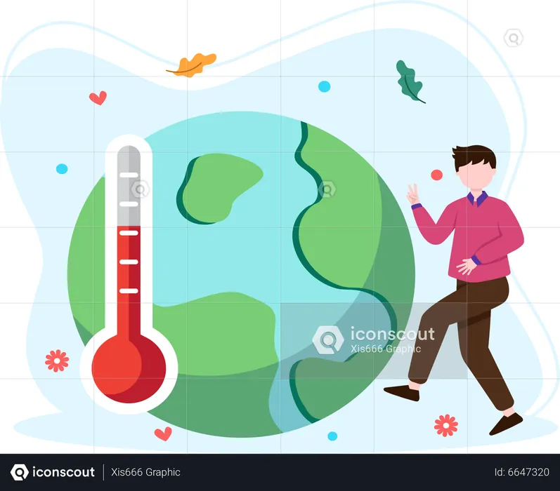 Global Warming  Illustration