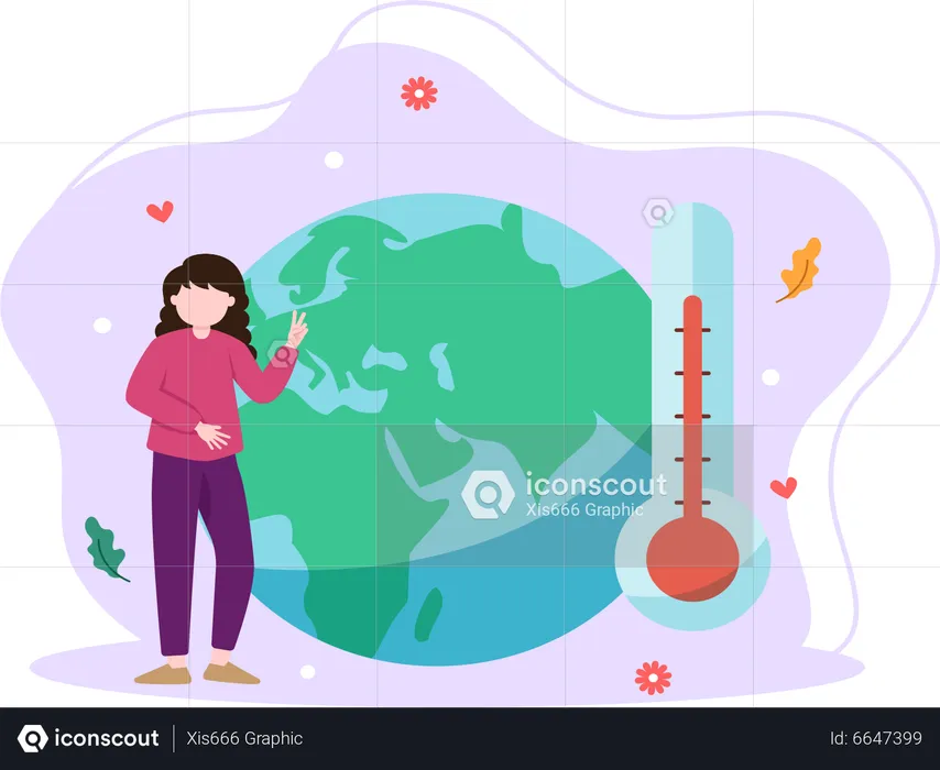 Global warming  Illustration