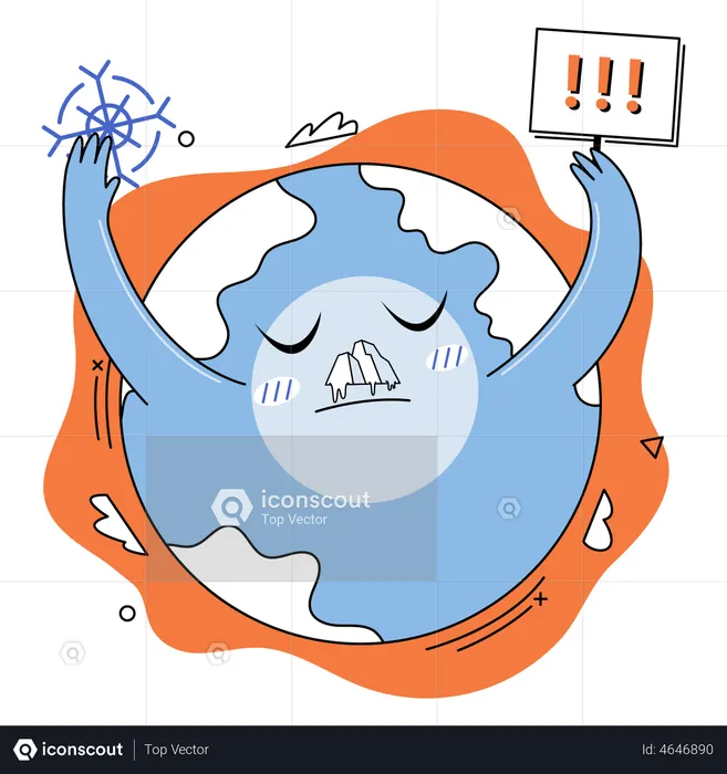 Global warming  Illustration