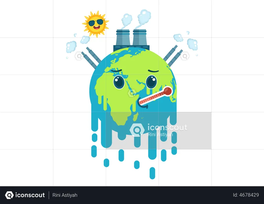 Global Warming problem  Illustration