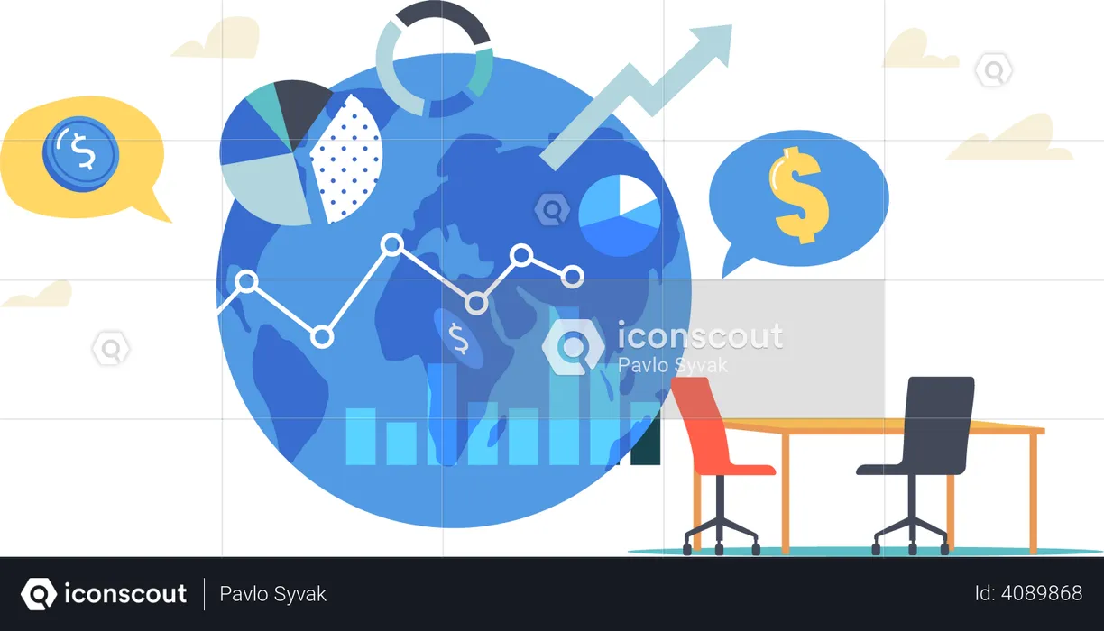 Globale Investitionsmöglichkeit  Illustration