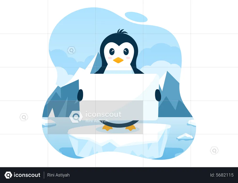 Glücklicher Pinguin  Illustration