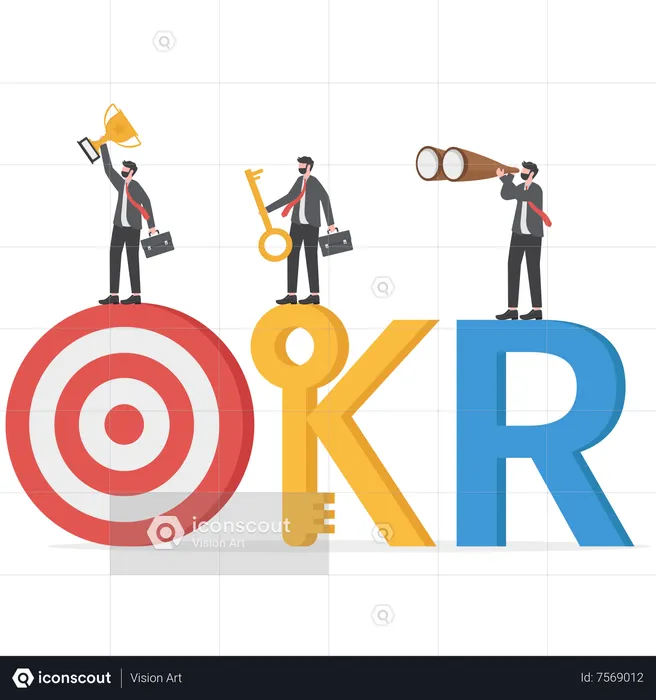 Best Goal Setting Measurable Target For Business Illustration Download In Png And Vector Format 5355