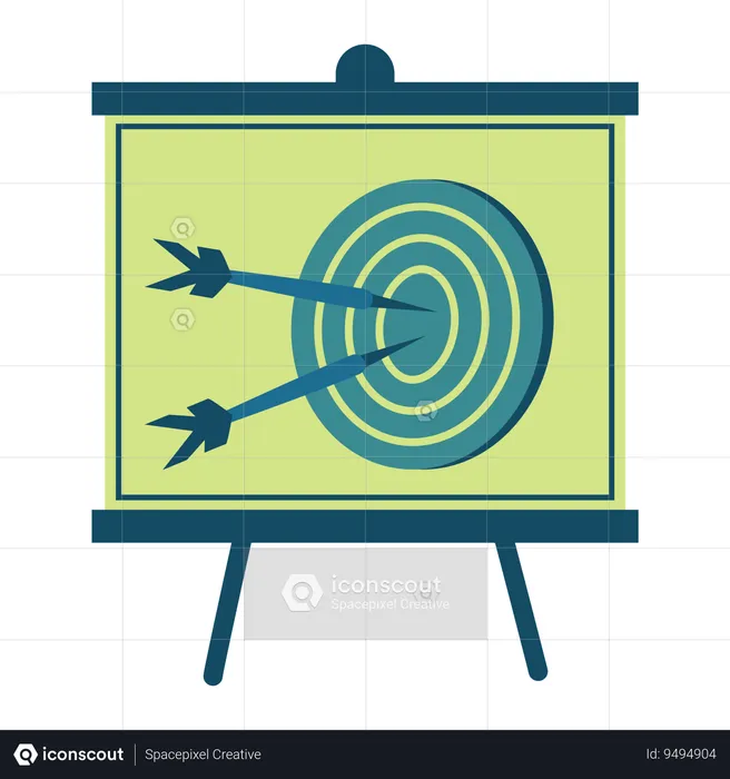 Goal Strategy Presentation  Illustration