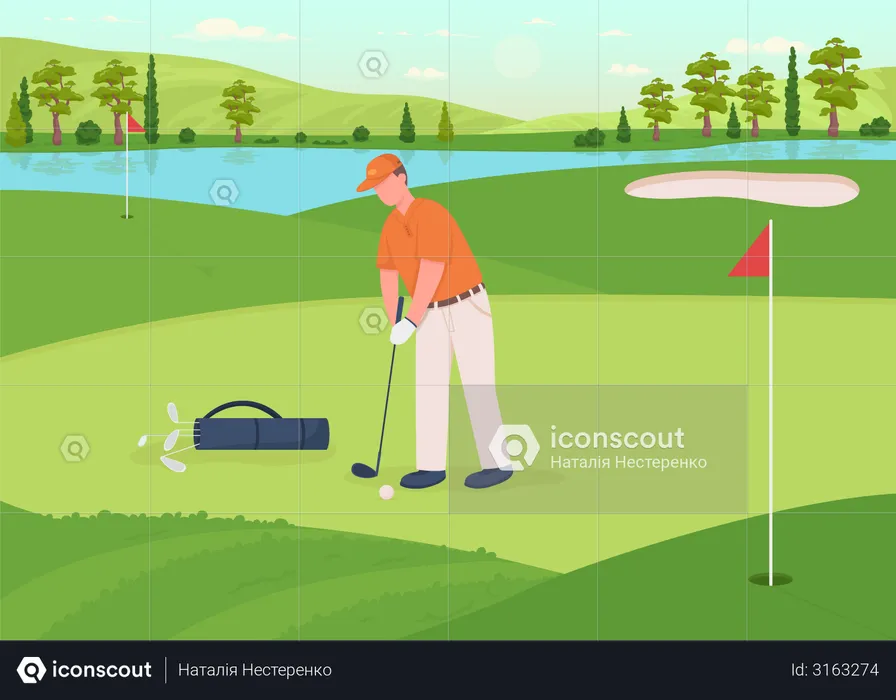Golf game  Illustration