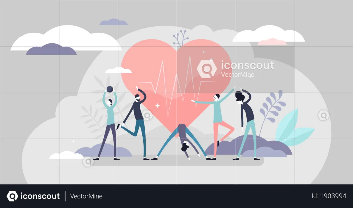 Good health concept  Illustration