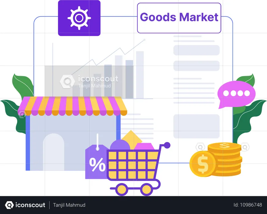 Goods Market  Illustration