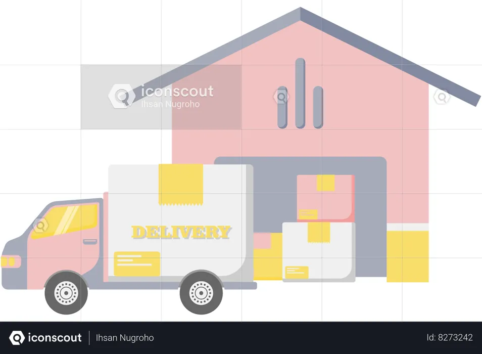Goods Warehouse  Illustration