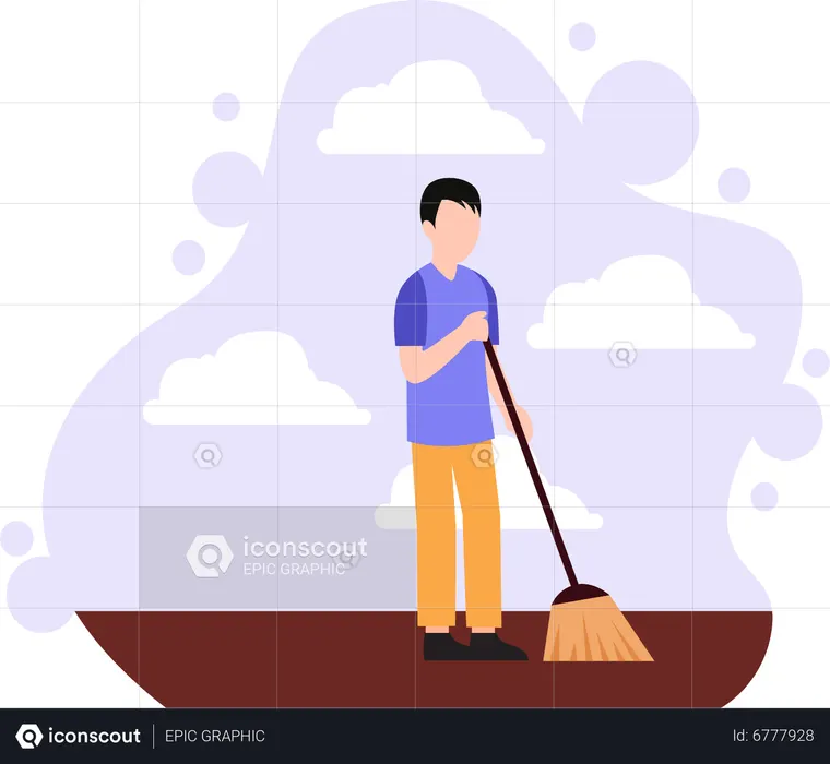 Governanta masculina  Ilustração
